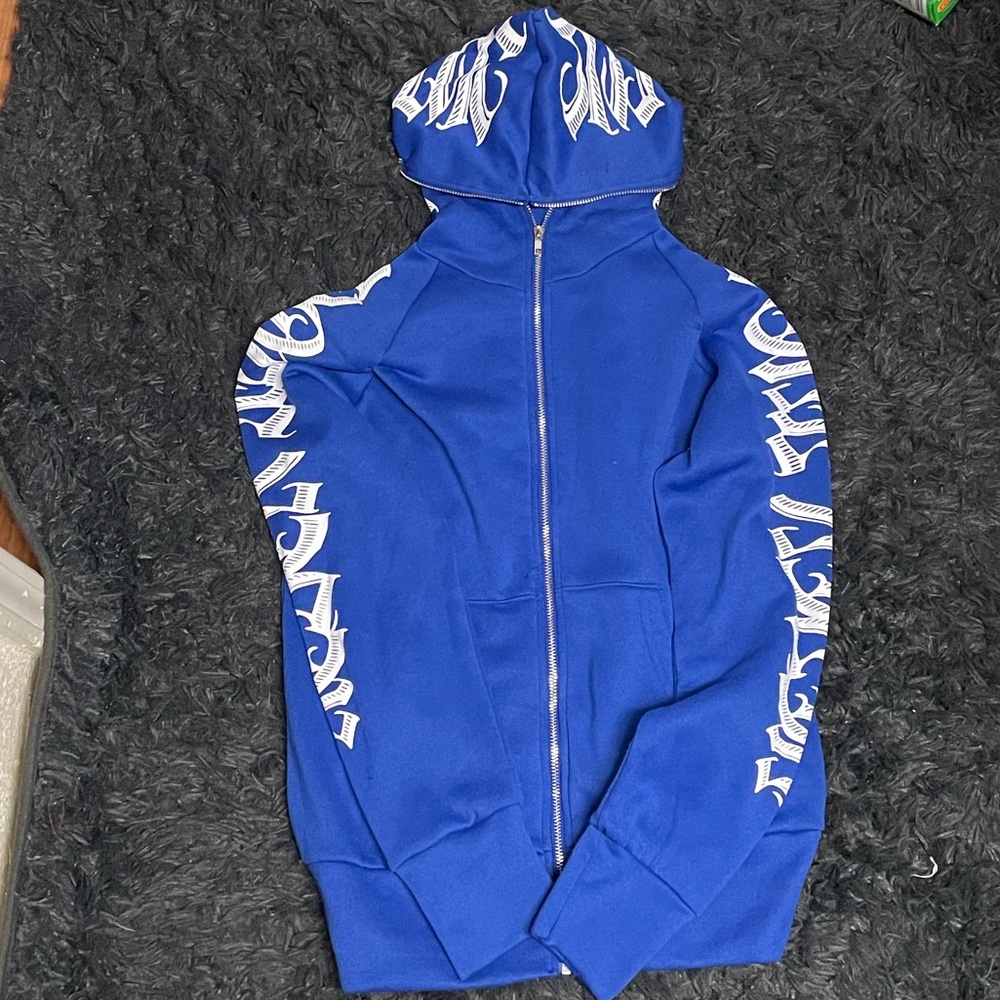 3 for $30Blue long zip jacket